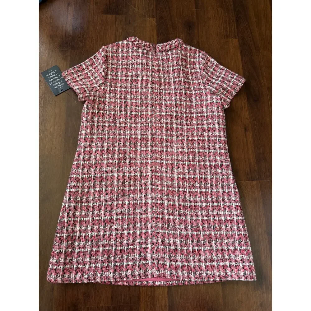 Tuckernuck NWT Magnolia Tweed Jackie Shift Dress Pink Sz XXL Career Professional